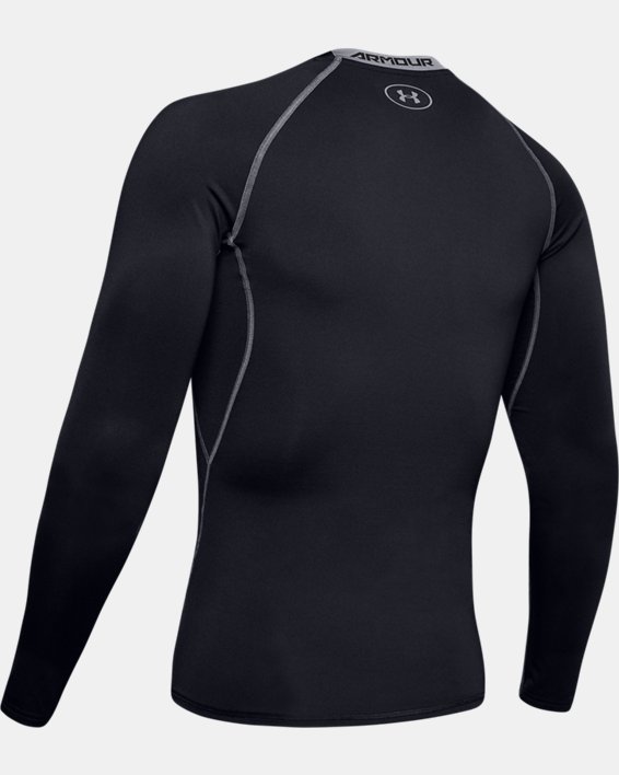 Men's UA HeatGear® Armour Long Sleeve Compression Shirt, Black, pdpMainDesktop image number 6